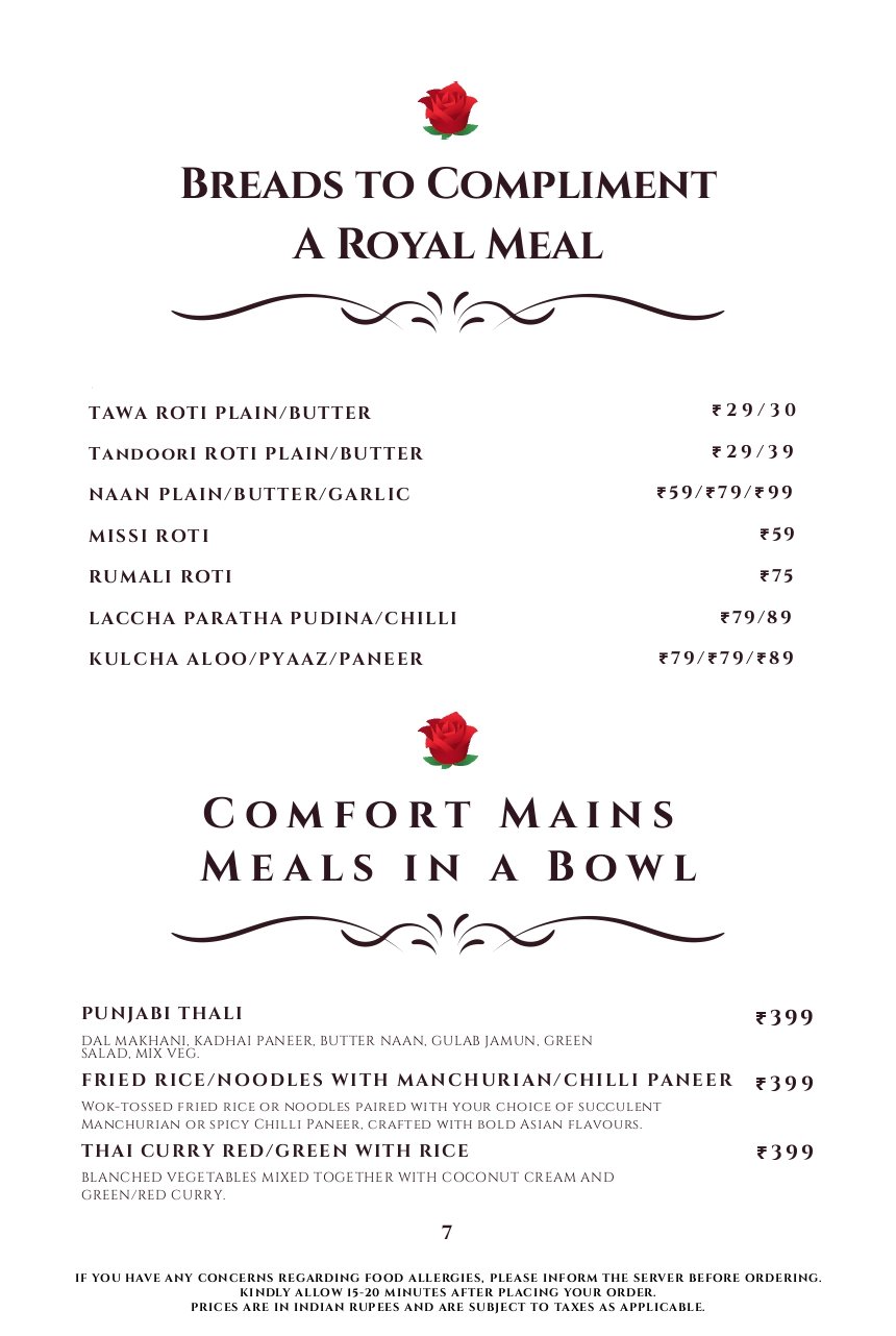 Menu Page 8
